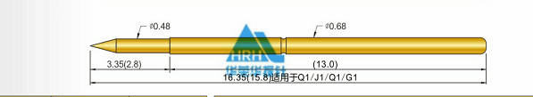 p50測(cè)試探針尺寸、50min測(cè)試探針尺寸、測(cè)試探針規(guī)格